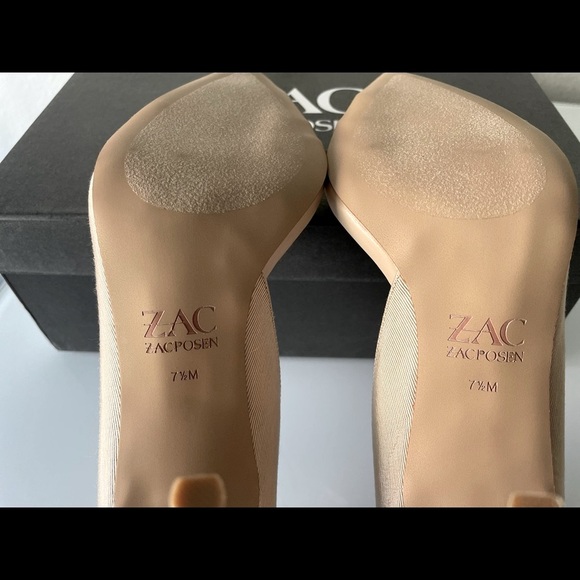 ZAC Zac POSEN “Valerian” Mesh Inset Pumps- Latte - Picture 12 of 14